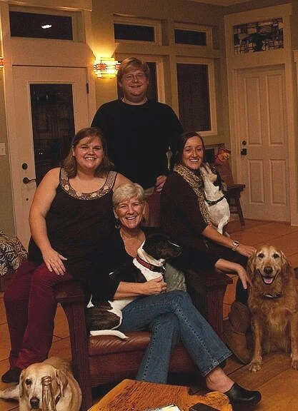Cappie and Max were wonderful companions, and Jan and Carly took every opportunity to spend time with each other, and of course, it was always good to get Max and Cappie together. Henry and Daisey came along when Carly’s brother, Paul, married Melanie. It was so incredible that all the dogs got along so well.