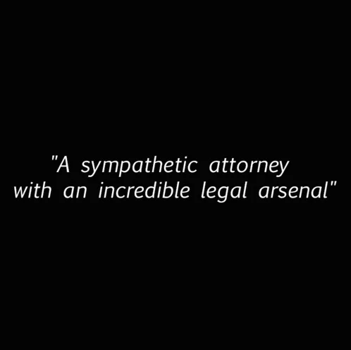 "A sympathetic attorney with an incredible legal arsenal."