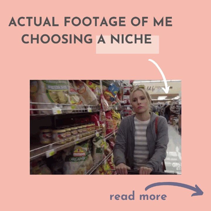 What even is a niche?
***
Swipe to read my thoughts on niching. 
***
Tag someone who is sweating their niche!