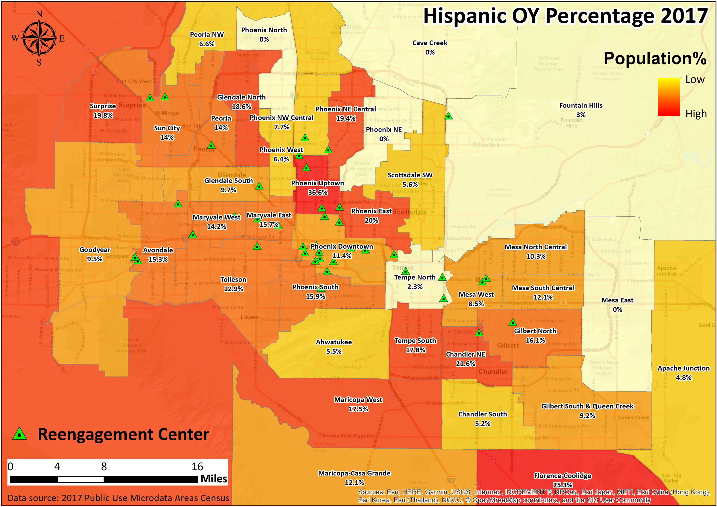 Hispanic OY Percentage 2017