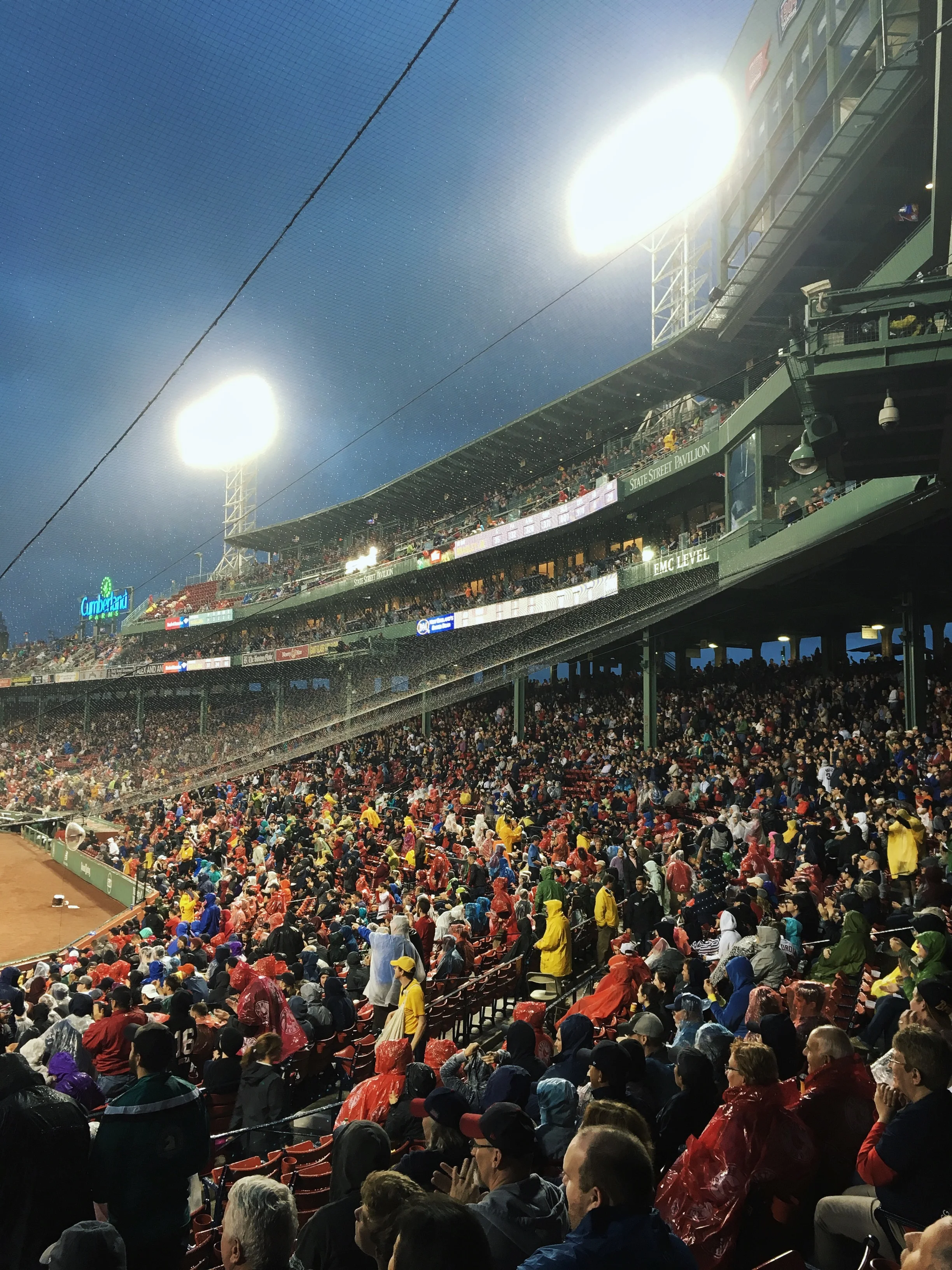 These braves souls paid good money for these seats, and were going to use them.