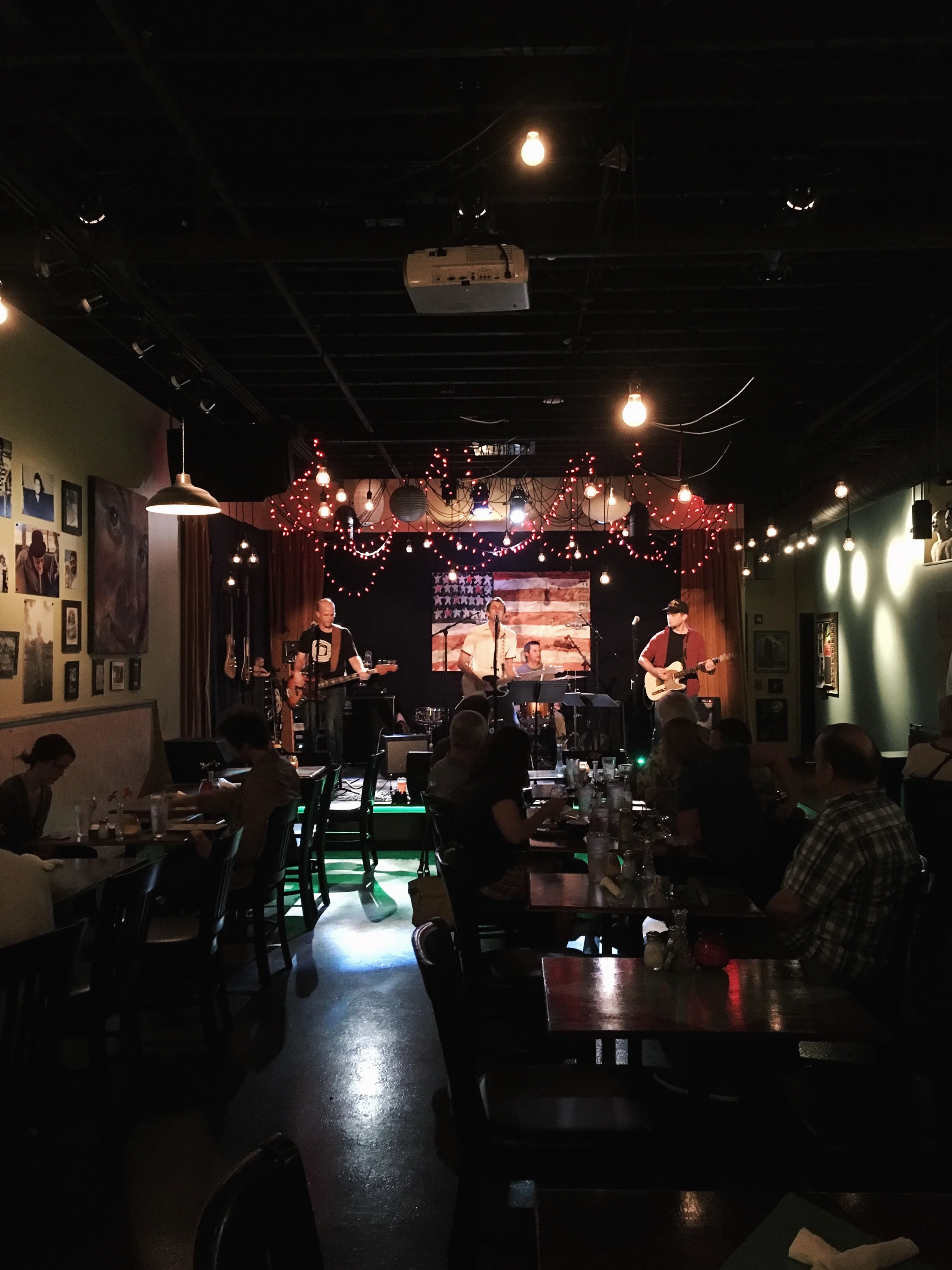 We split a drink at The Family Wash and quietly debated whether the lead singer of the band was way younger than his bandmates or had just aged super well comparatively. 