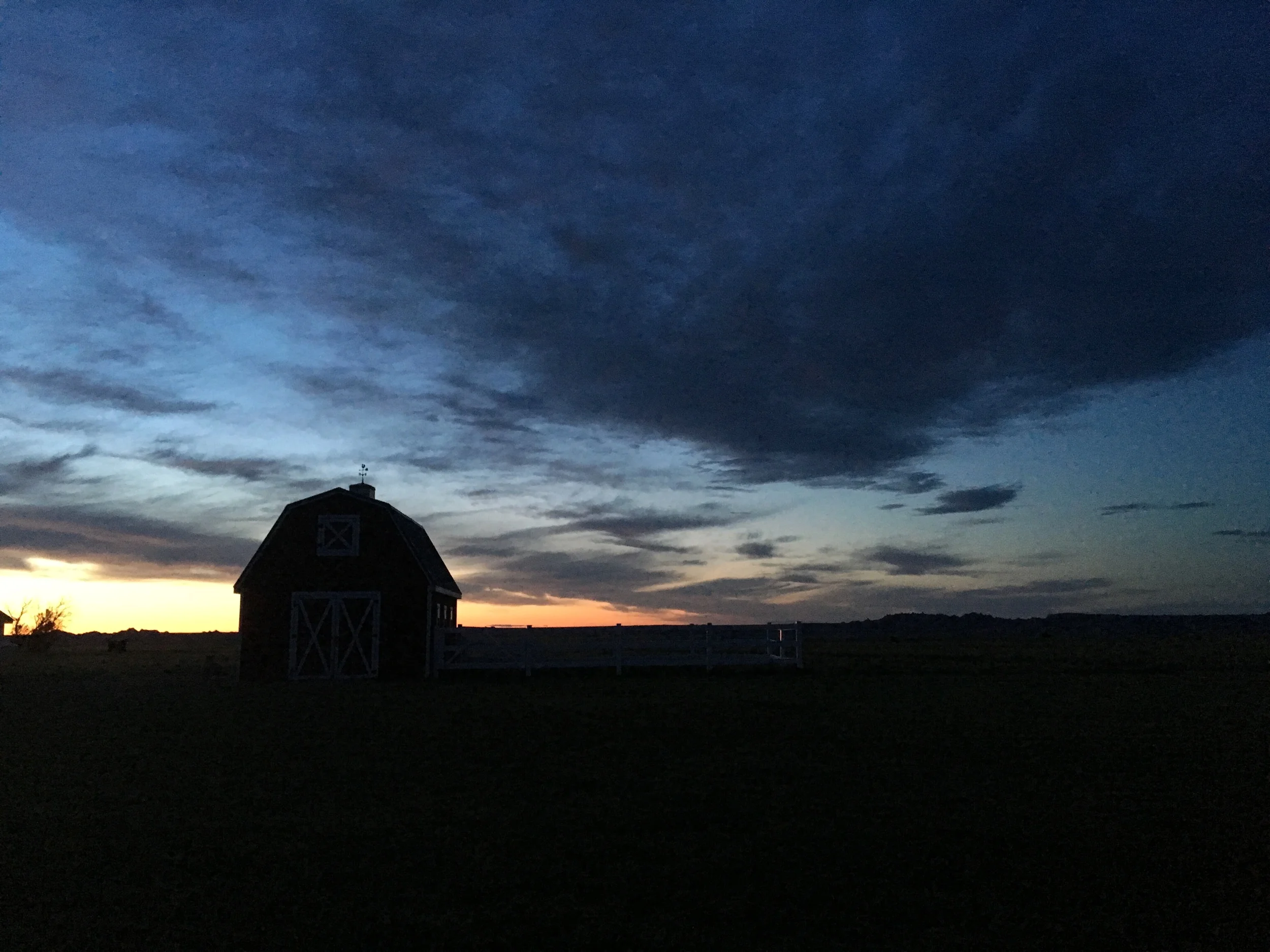 Thankfully, there was an incredibly picturesque barn on site to really make the photo.