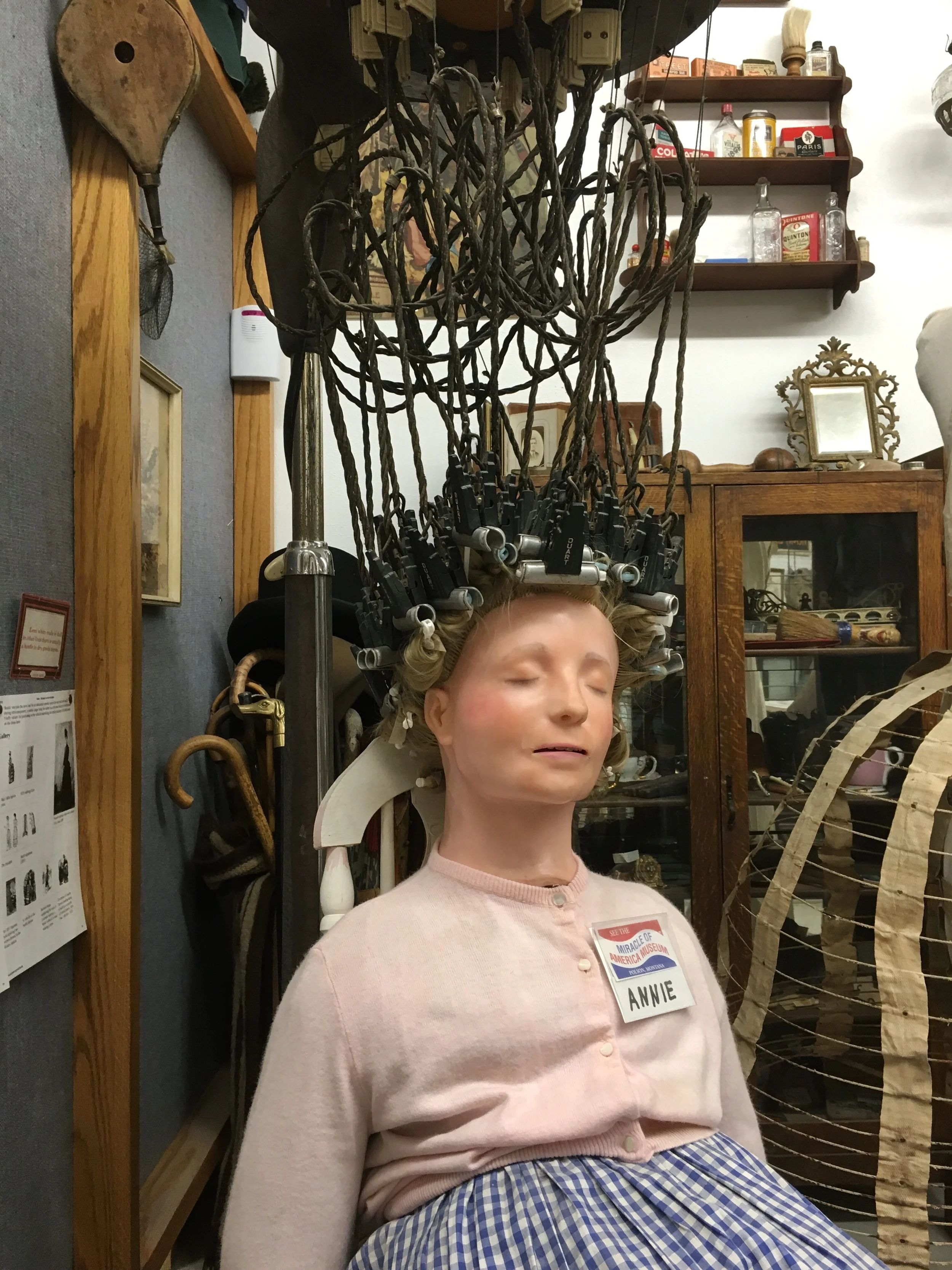 Me, getting brainwashed by the museum's political leanings. AMERICA IS GREAT.