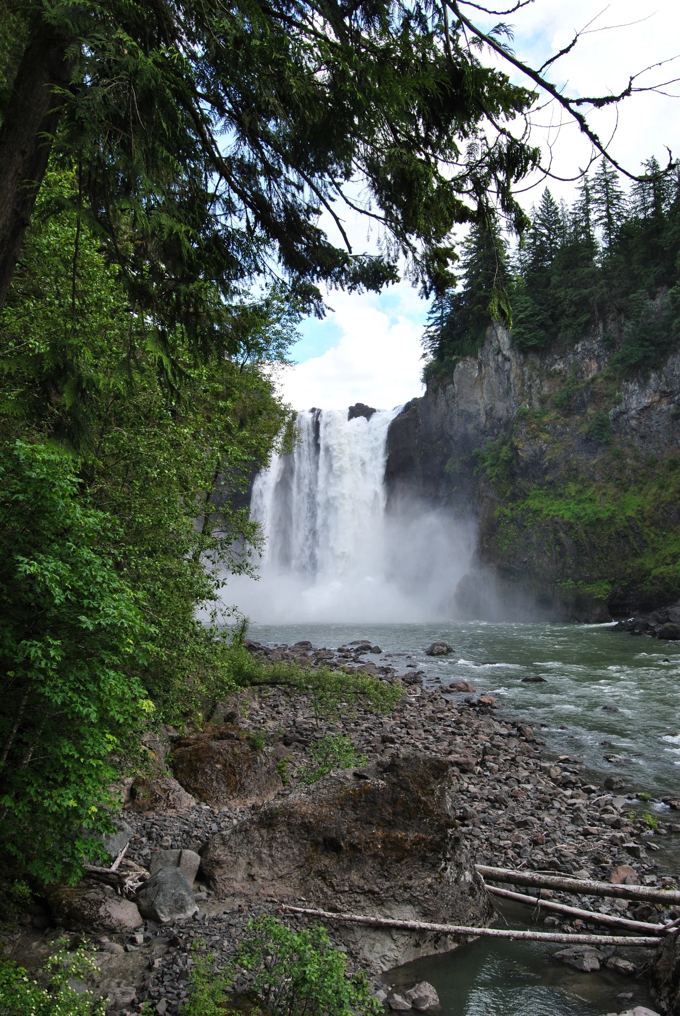 And the view from the bottom of the waterfall. I took this, dreading the walk back up.