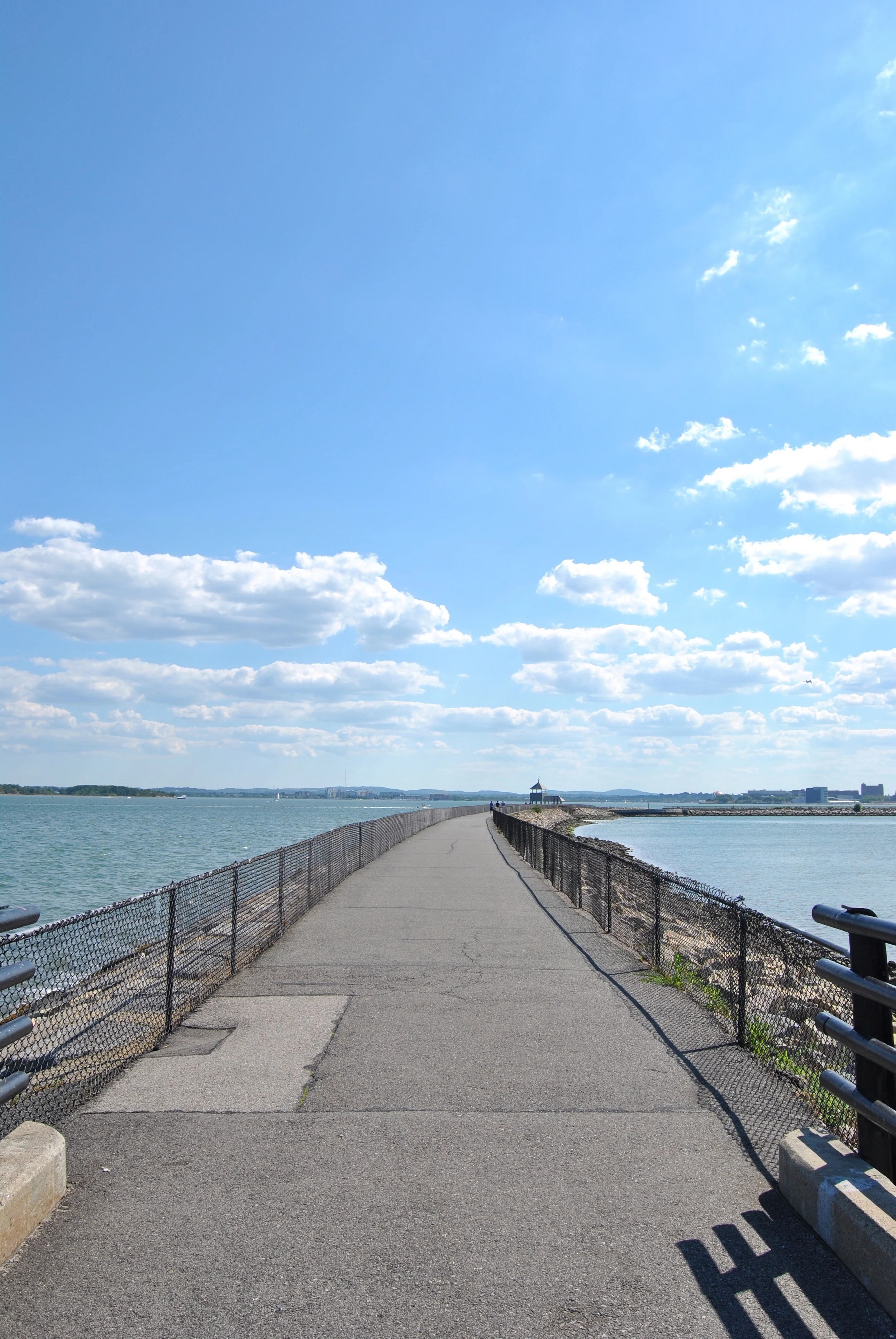 Walking along the harborwalk made Boston Harbour look like a veritable oasis.