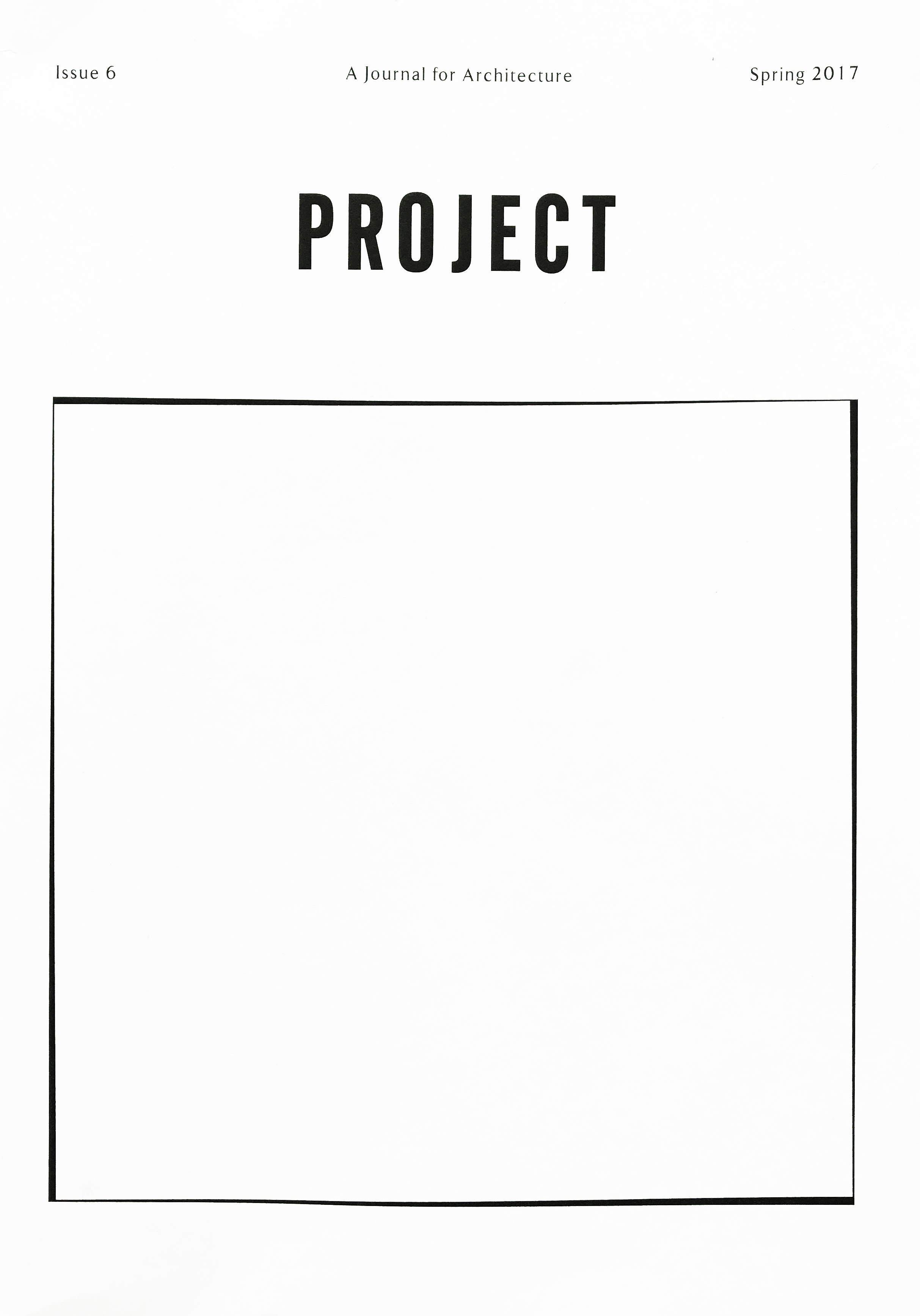 PROJECT JOURNAL ISSUE 6