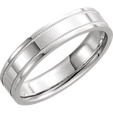 Stuller Comfort Milgrain Men's Wedding Band