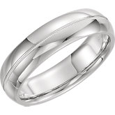 Milgrain Men's Gold Wedding Band