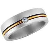 Stuller Two Tone Duo Men's Wedding Band