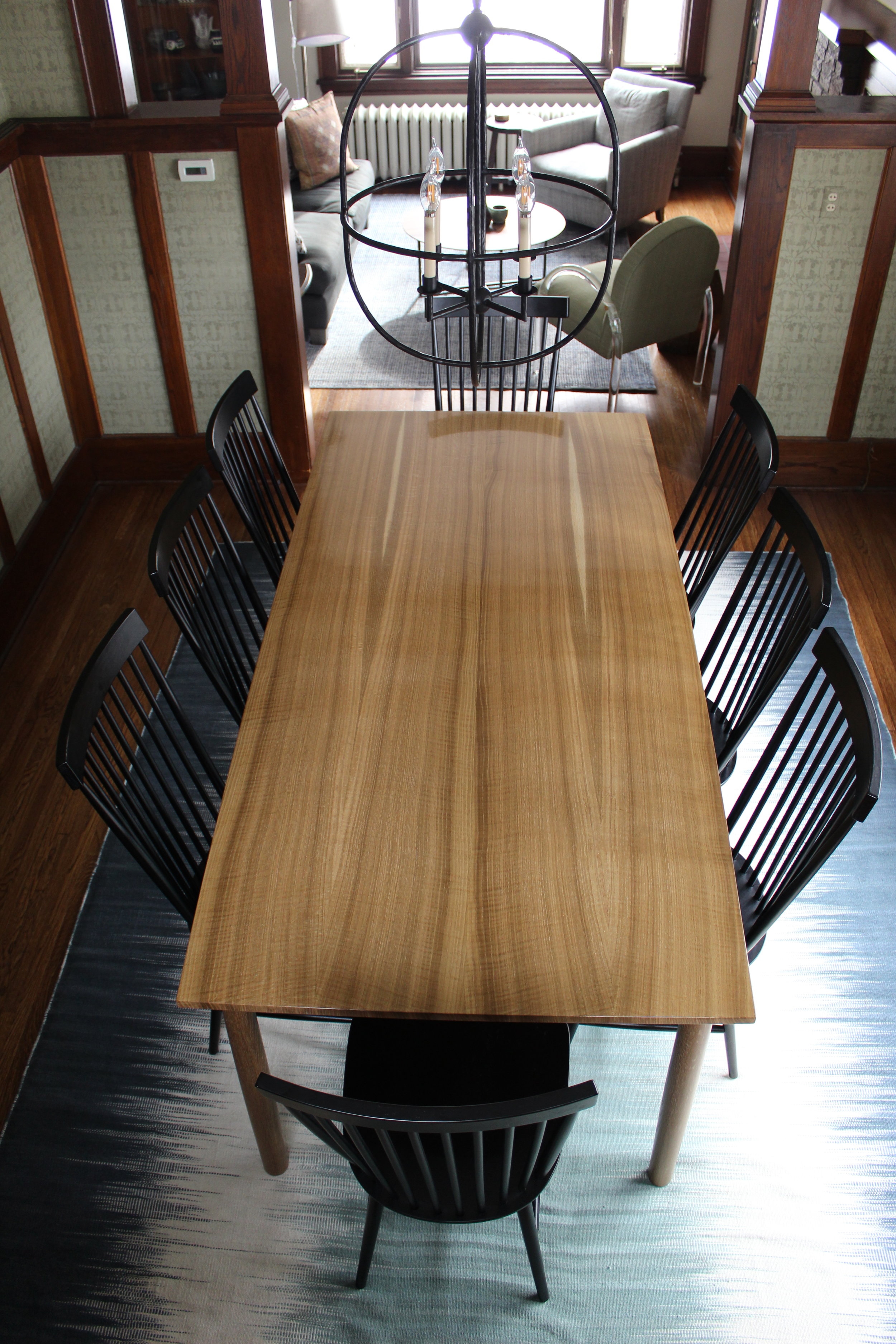 Fumed White Oak Dining Table