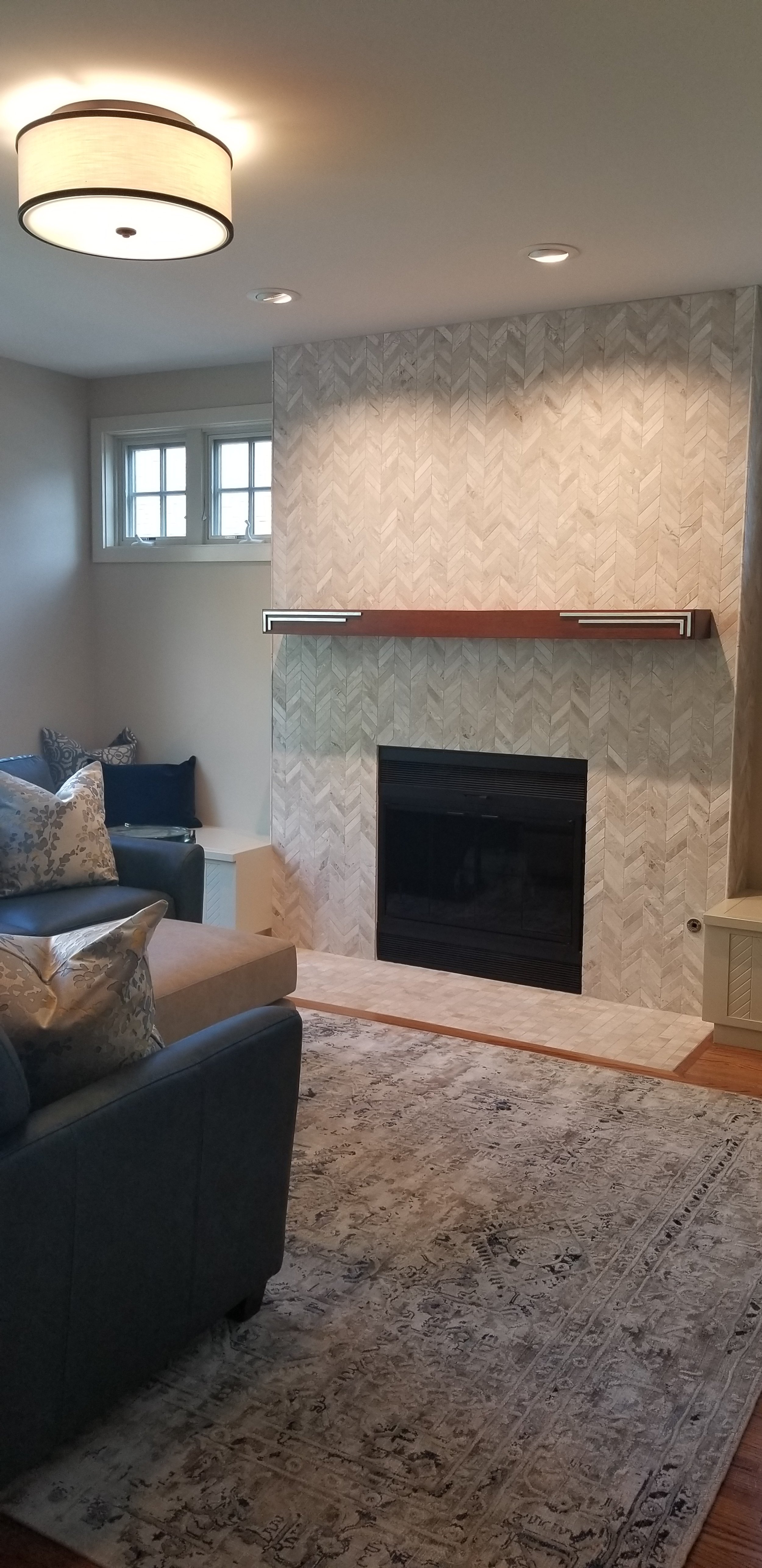 Mantel and Benches