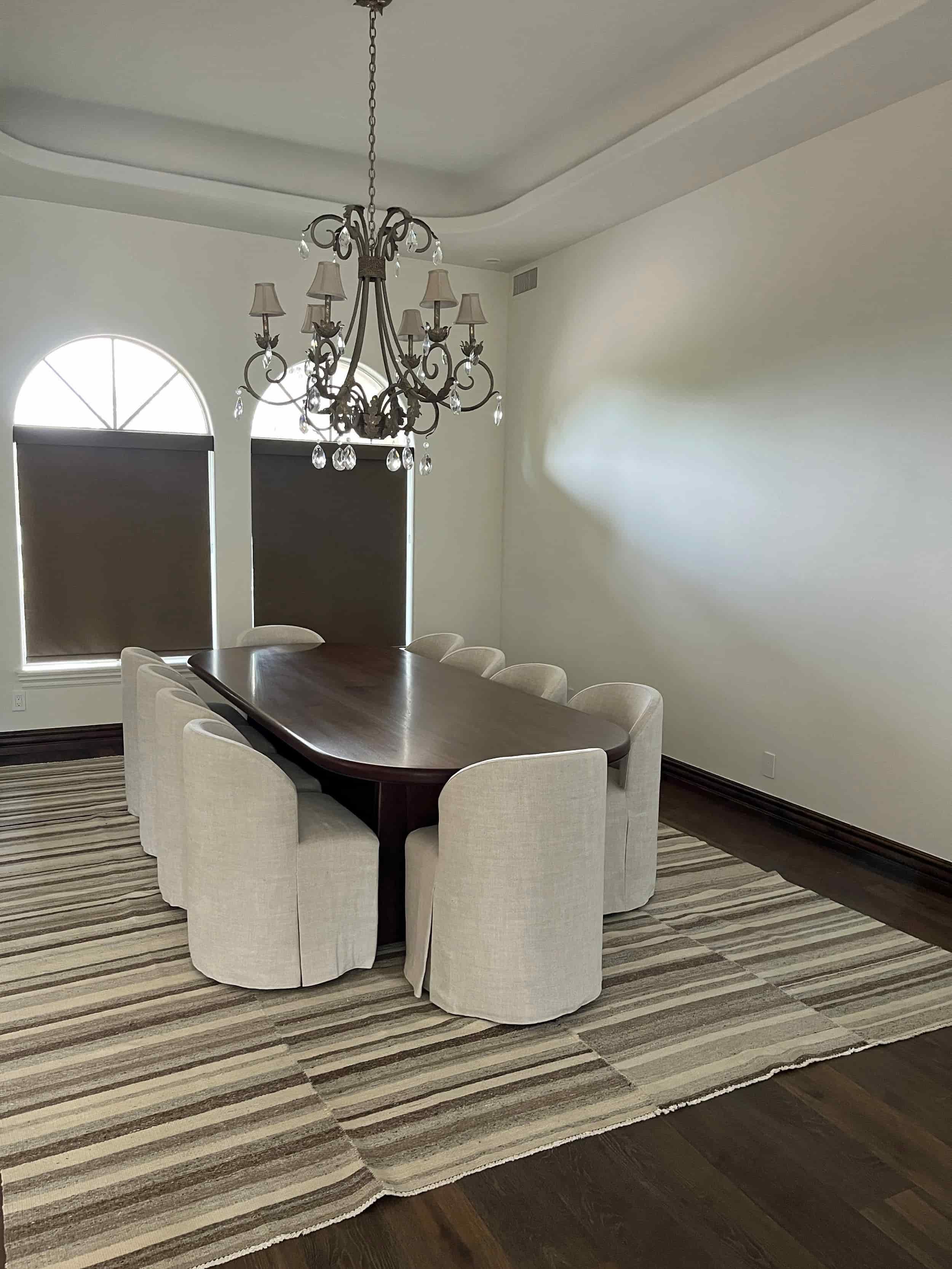 Large mahogany dining table