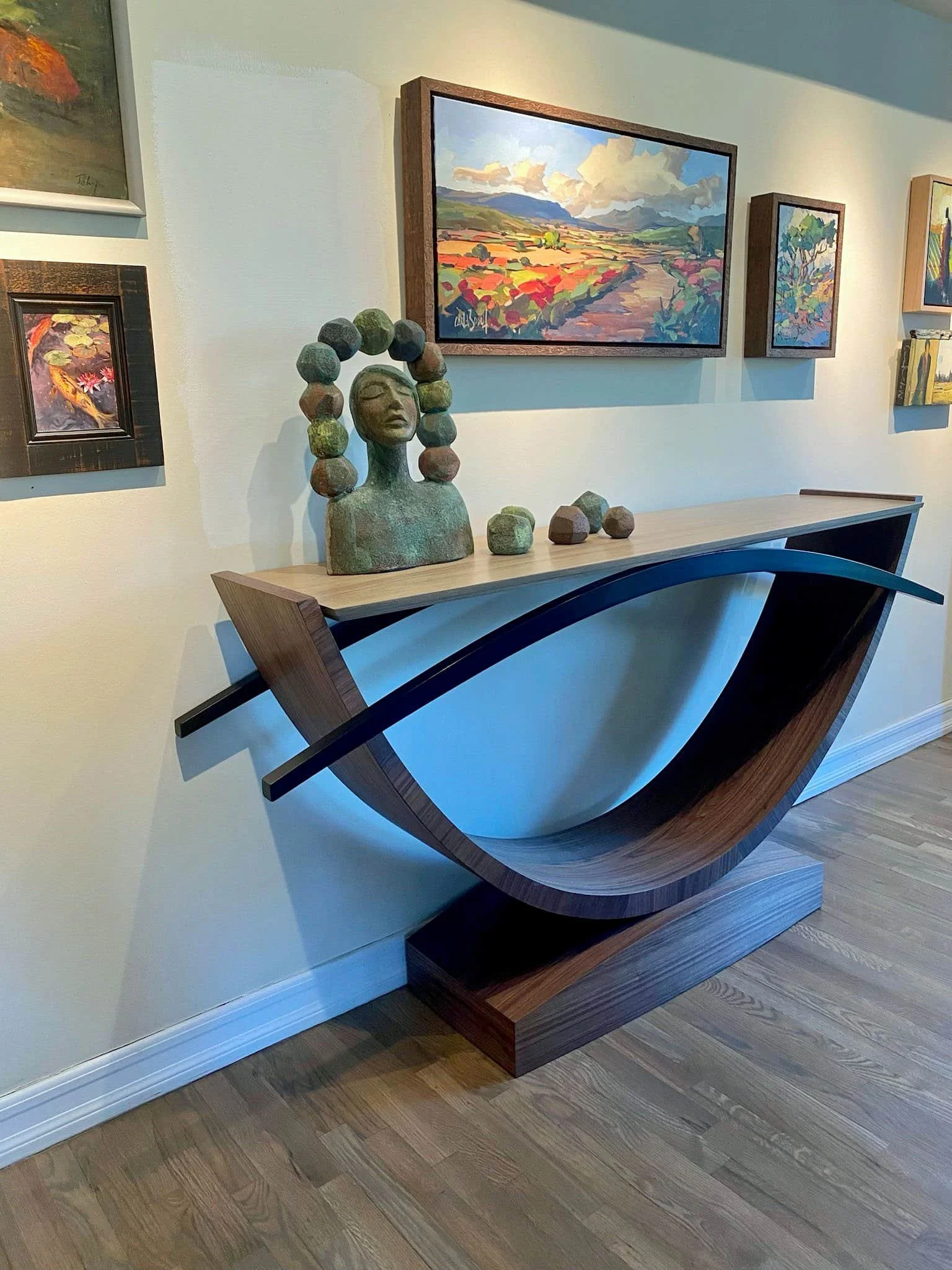 The Sculptor console table  with sculpture 2
