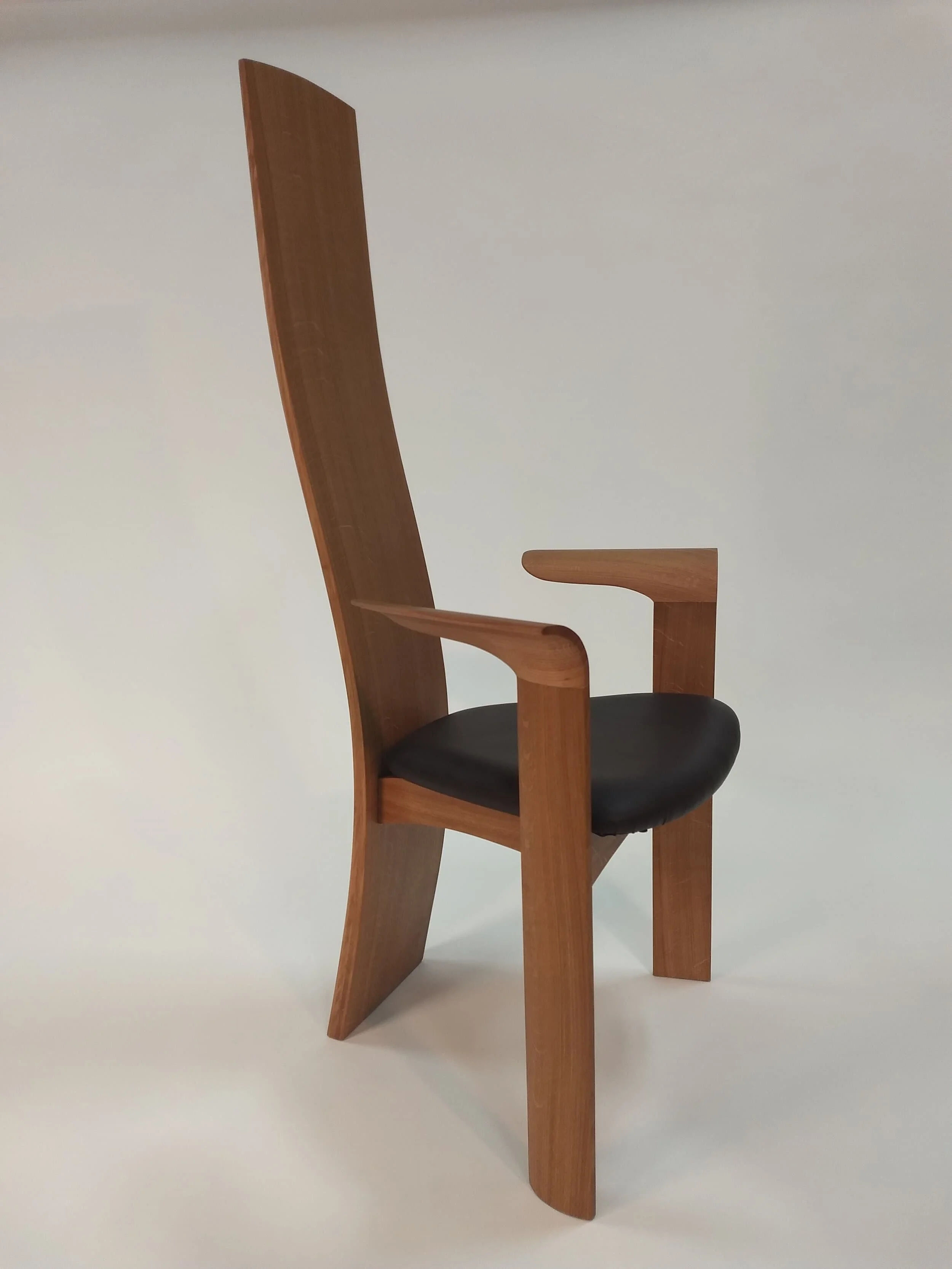 White oak dining chair