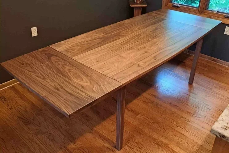 Walnut Dining Table With Leaves