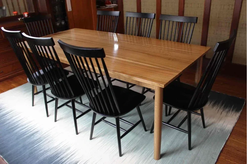 Fumed White Oak Dining Table