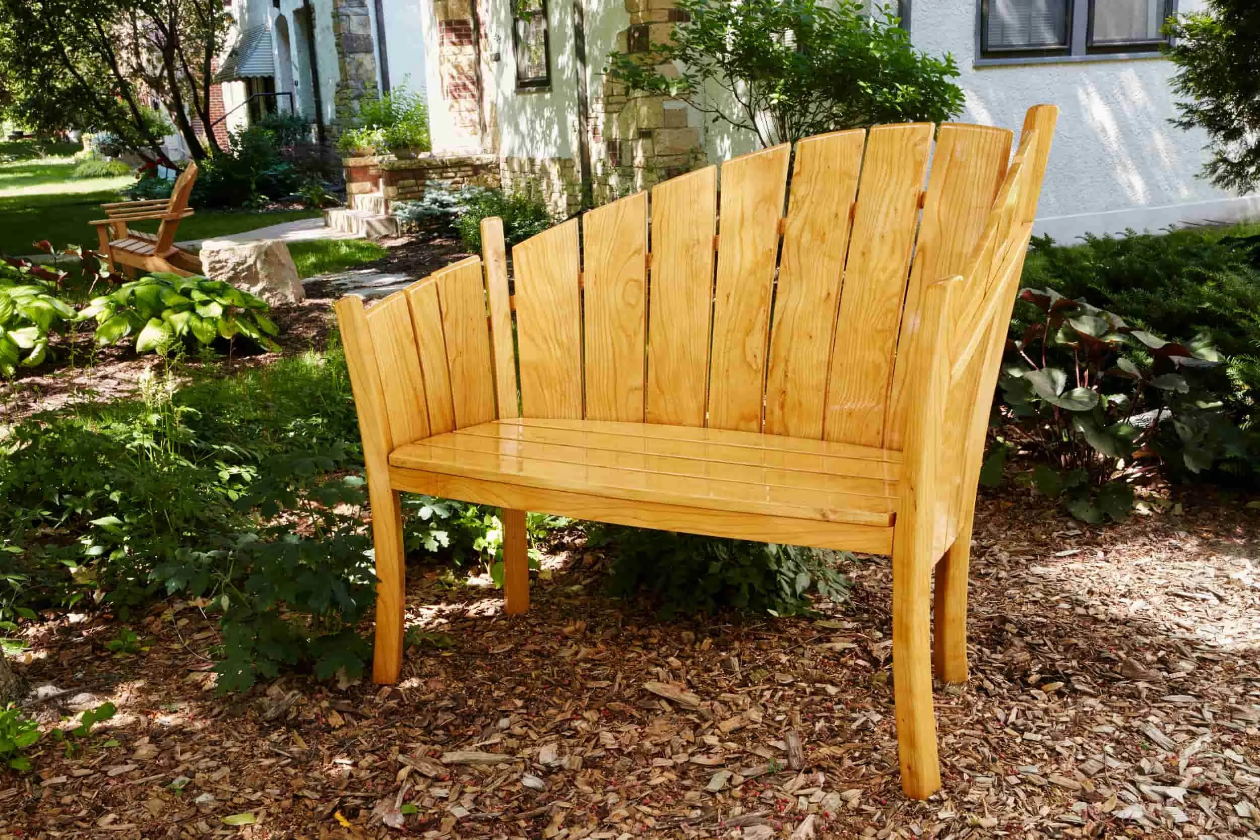 Outdoor garden bench