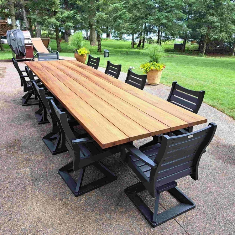 Large Iroko Outdoor Dining Table