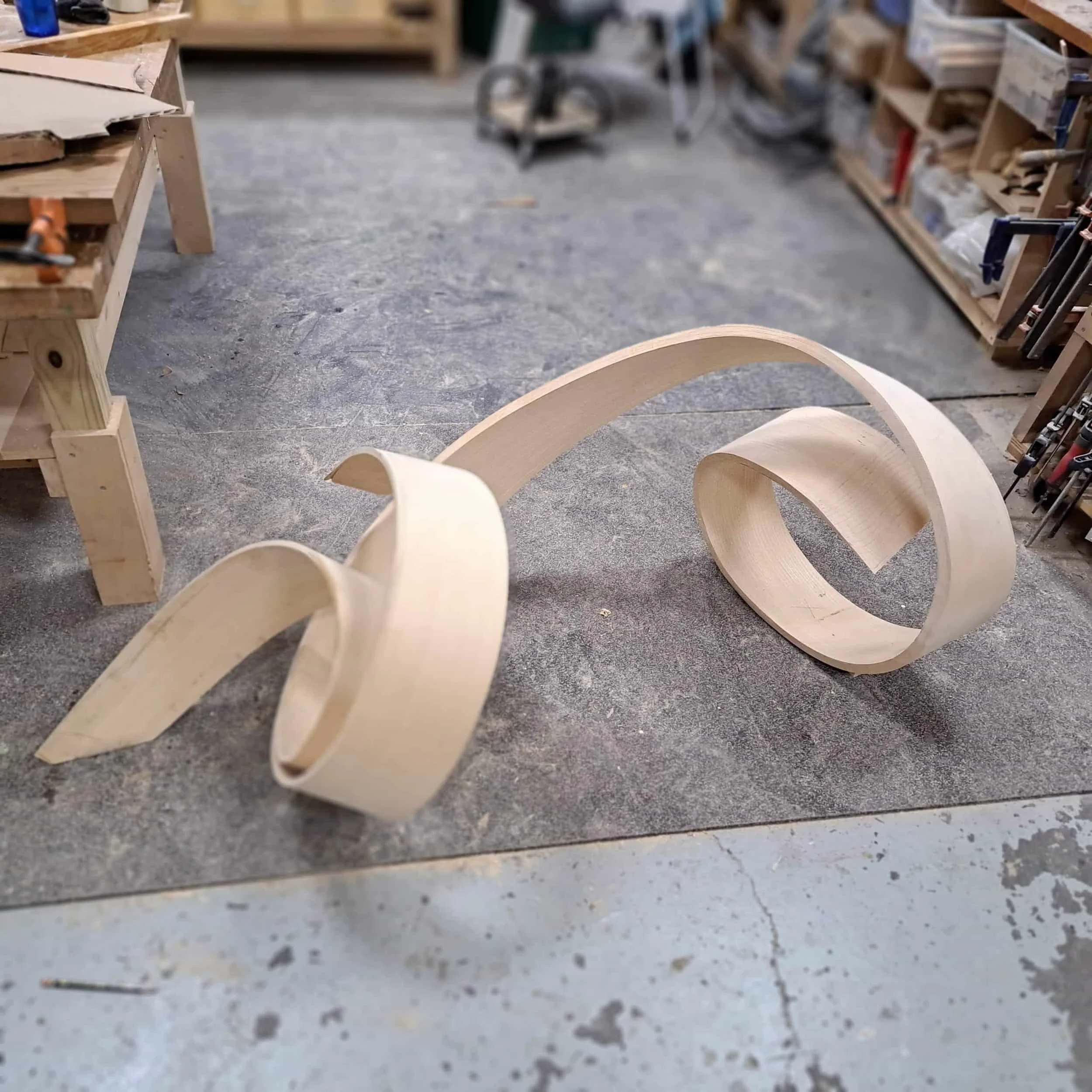 Completing the ribbon