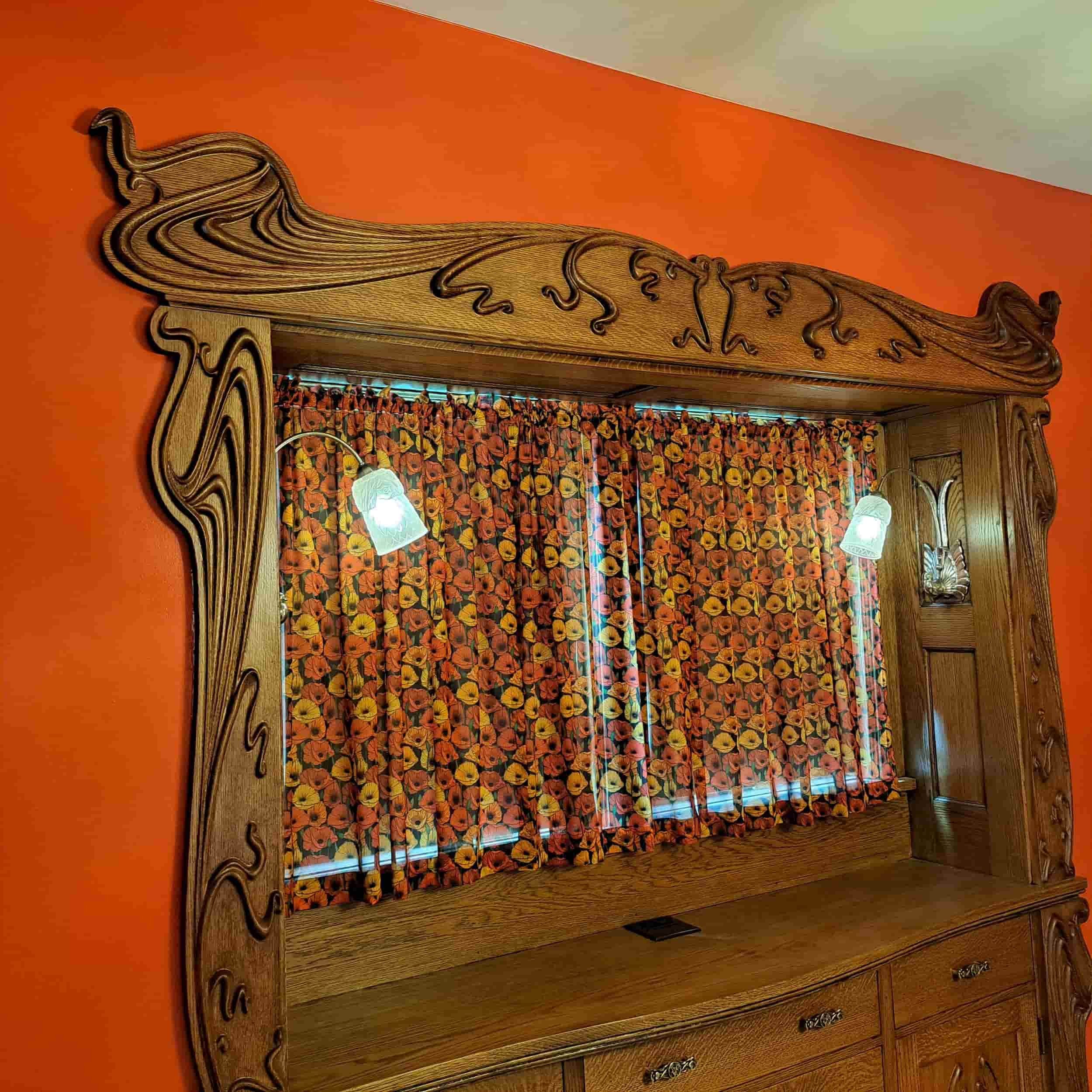 Art Nouveau buffet corner view