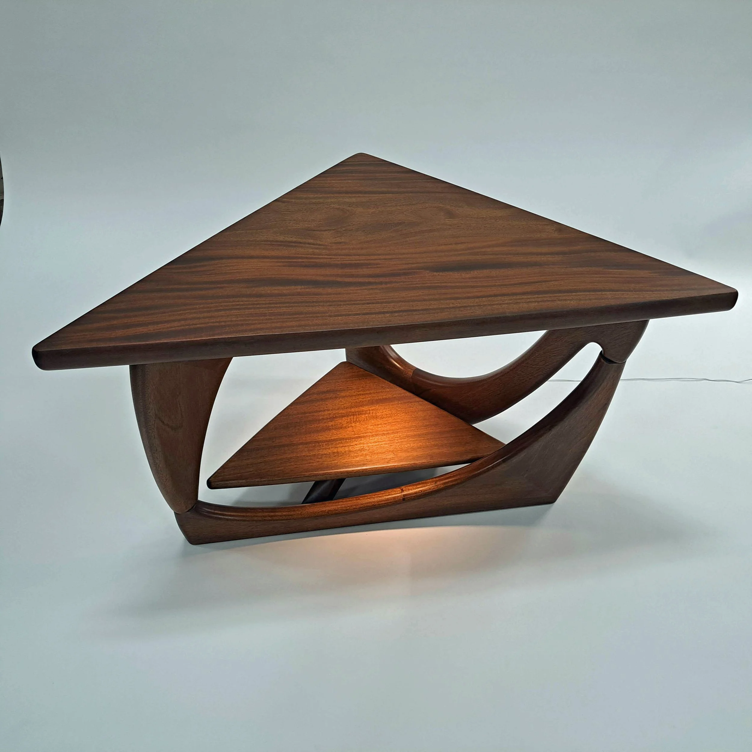 Noguchi inspired triangle end table
