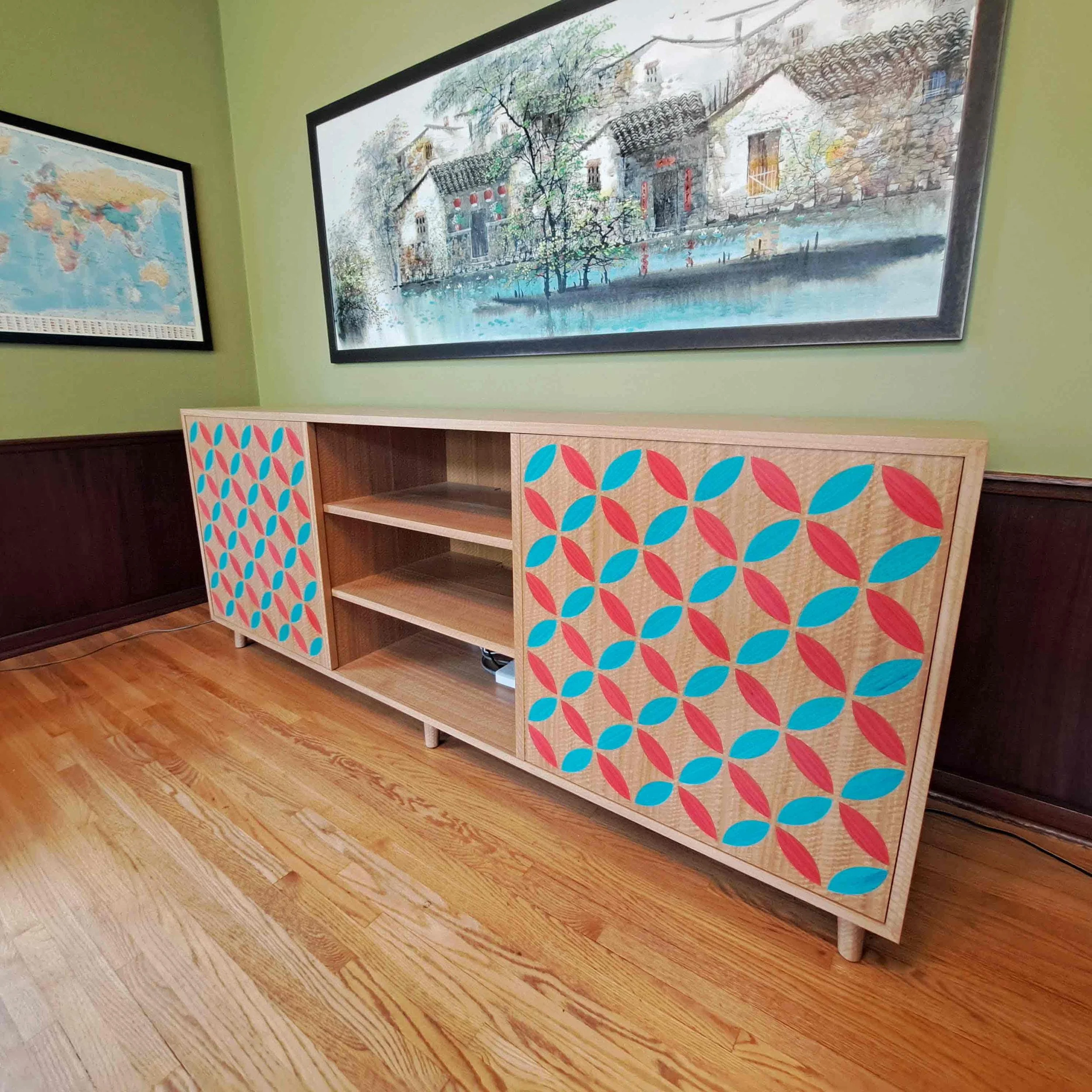 Mid-century Modern Media Cabinet
