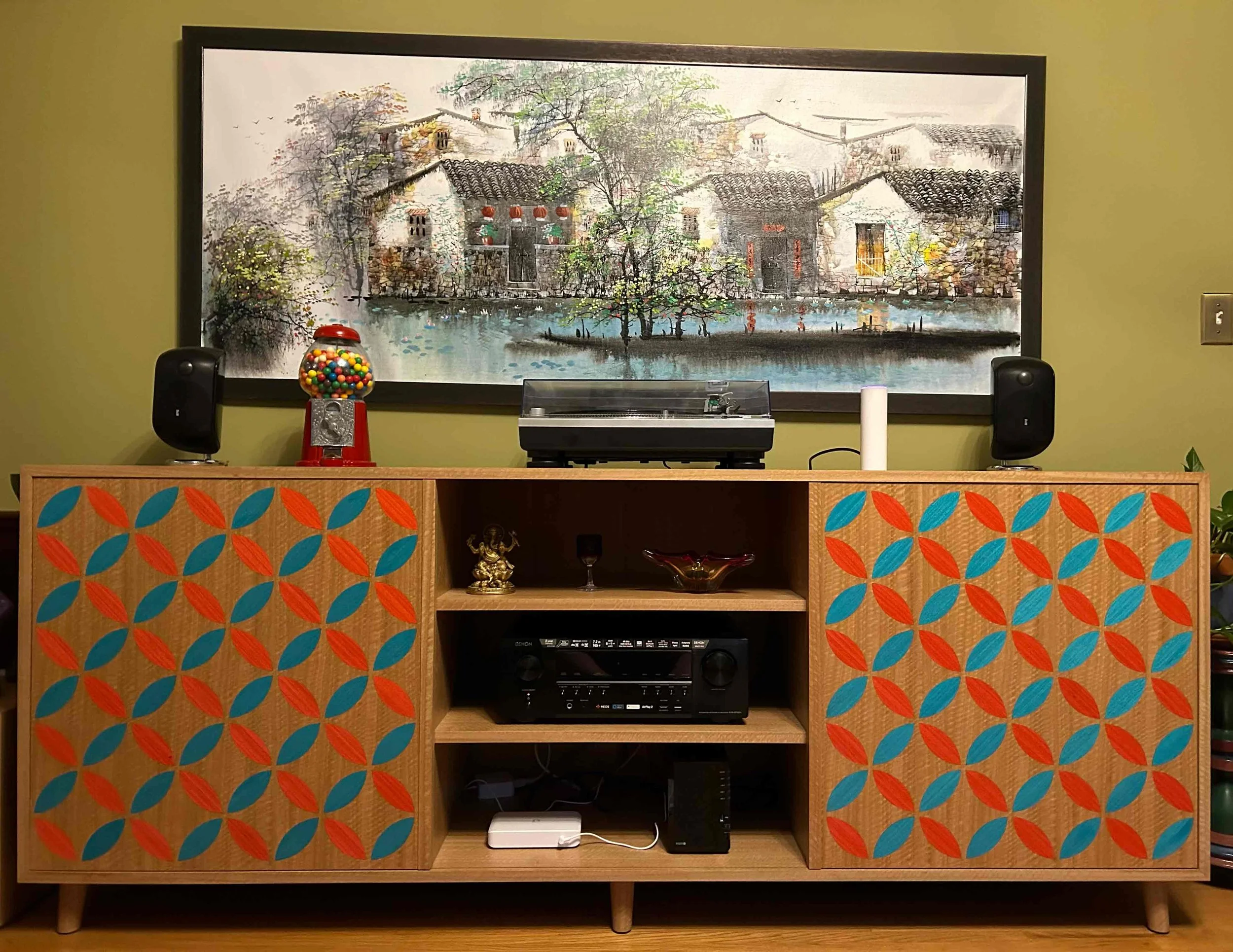 Mid-century Modern Media Cabinet