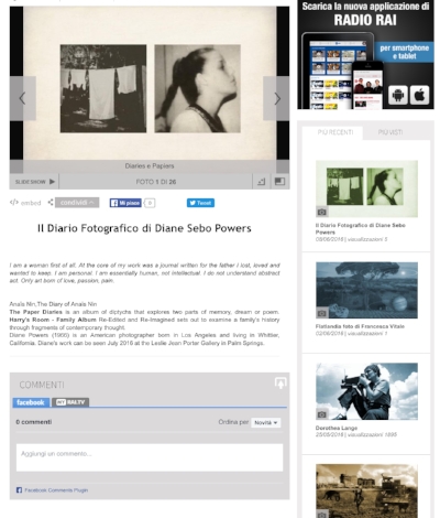 Il Diario Fotografico di Diane Sebo Powers