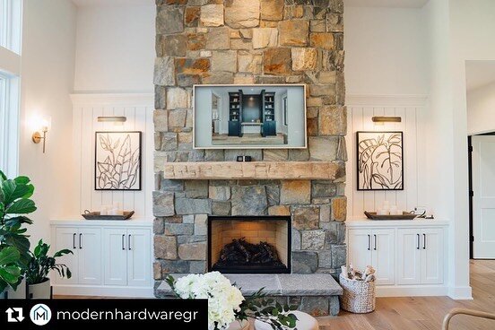 Repost from @modernhardwaregr
&bull;
Grabbing our blankets and coming over to cozy up 🔥

Builder: @celebrity_builders 
Designer: @cvi_design 
Hardware: @hafeleamerica 

Learn more about this Parade of Homes project on our blog. Link in bio. 
&bull;
