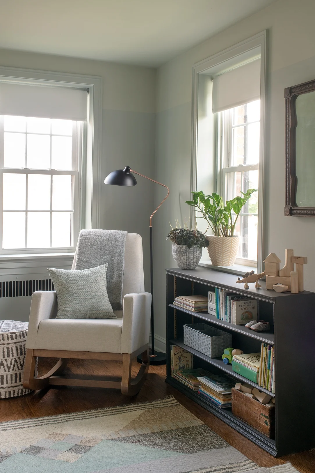 Sources: Rocker, Pouf , Floor Lamp