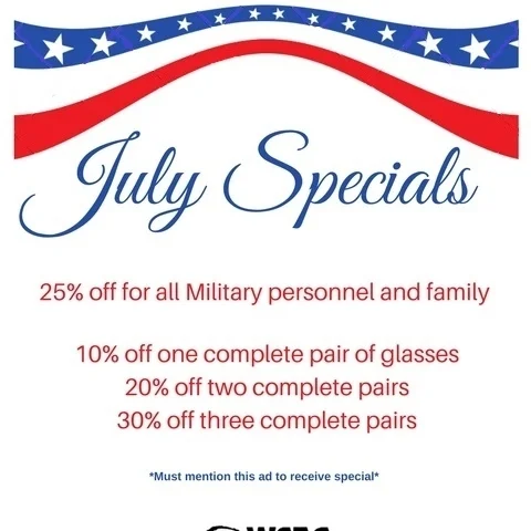 July Optical Specials