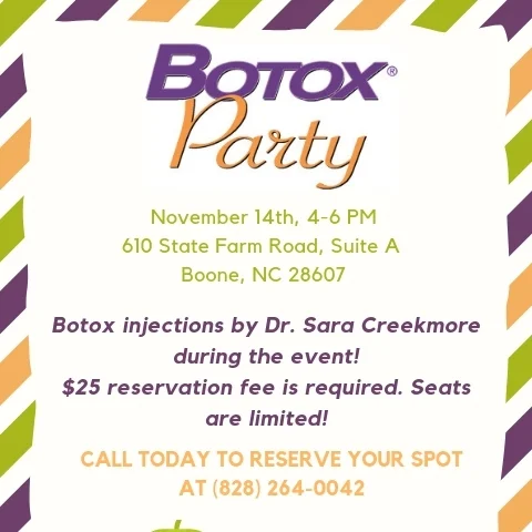 Don't Miss Our Upcoming Botox Party