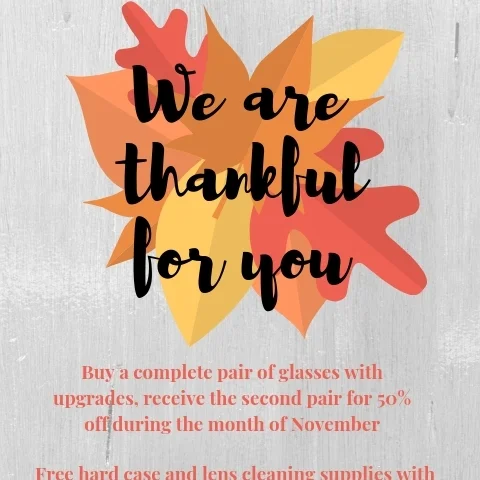 November Optical Specials