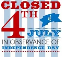 WCEA Will Be Closed Thursday, July 4th