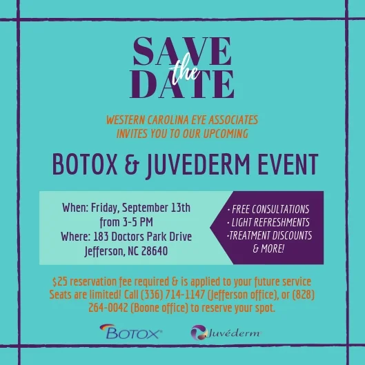 Happening Soon: Botox and Juvéderm Event in Ashe!
