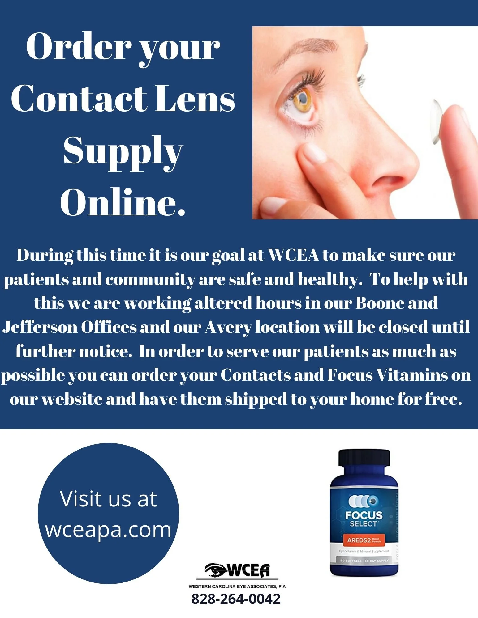 Order Your Contacts and Vitamins Online with Free Shipping.