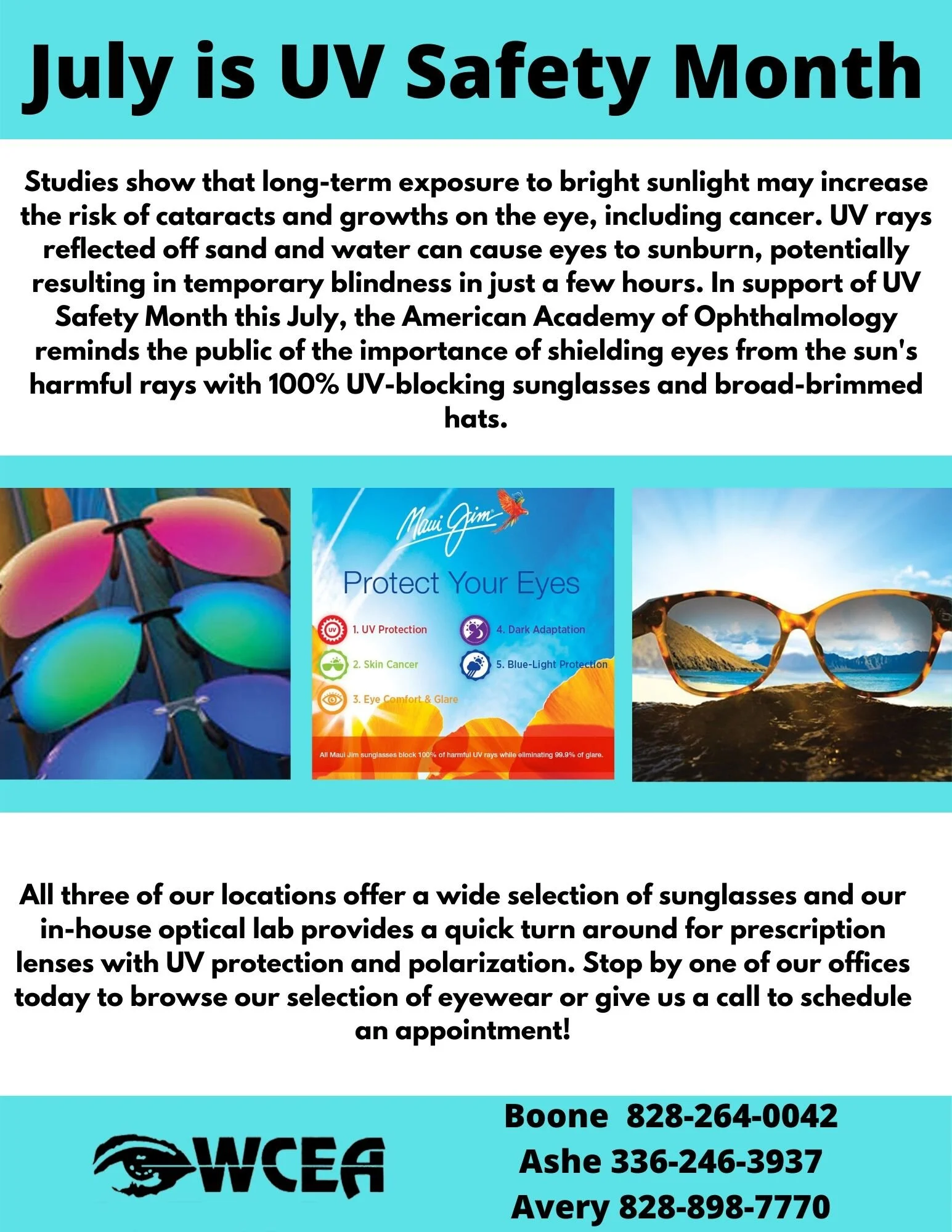 July Is UV Safety Month