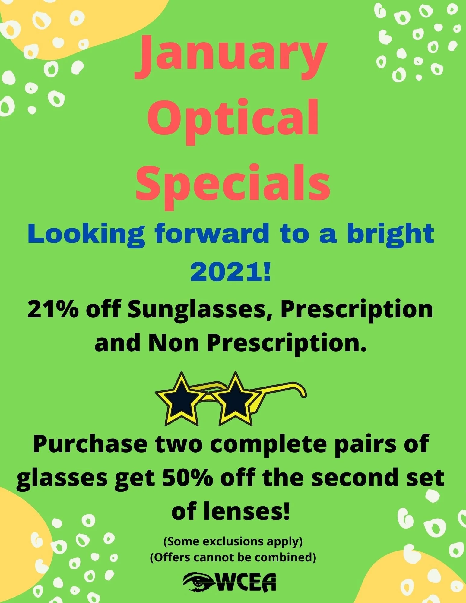 January Optical Specials 
