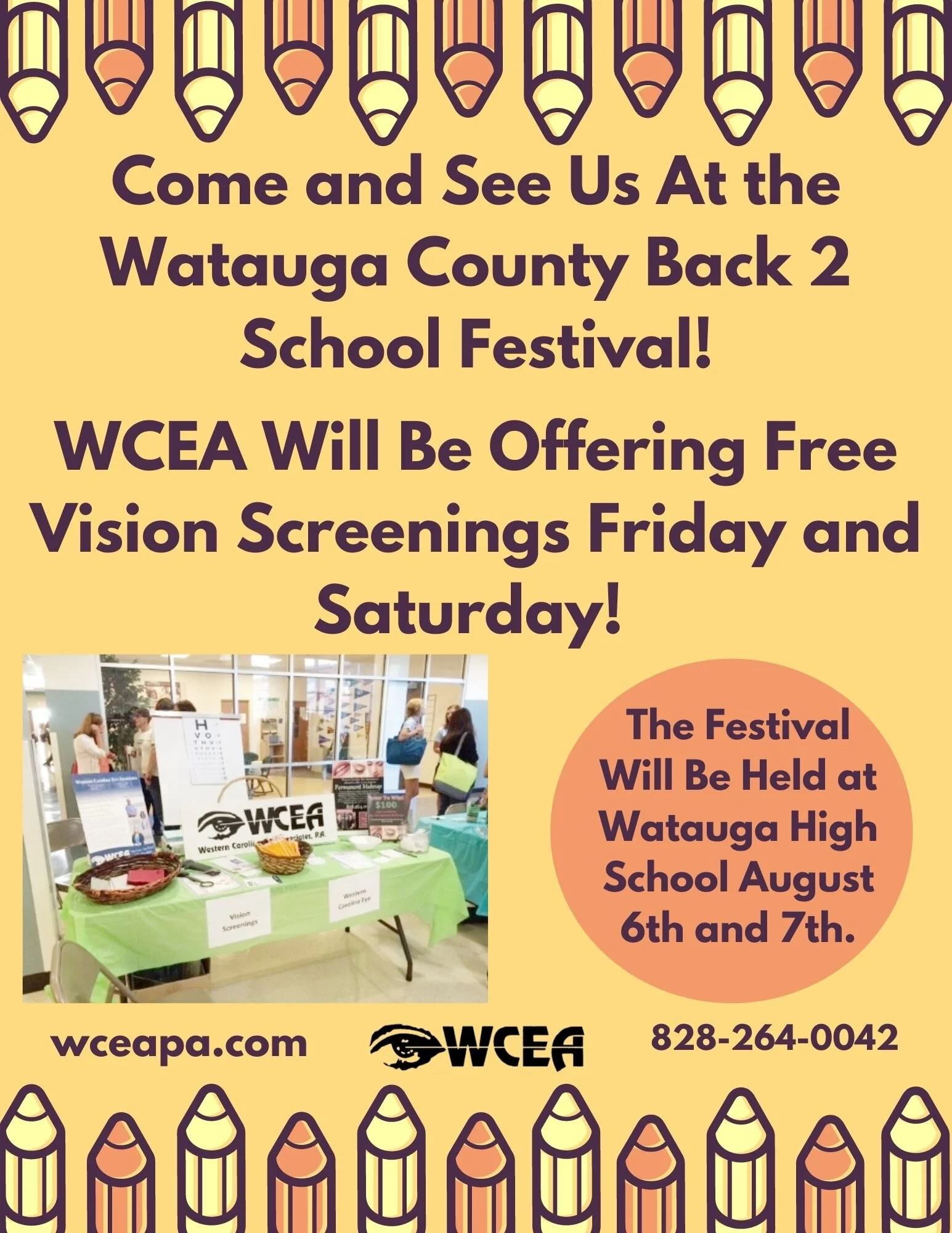 We Will Be at the Watauga County Back 2 School Festival! 