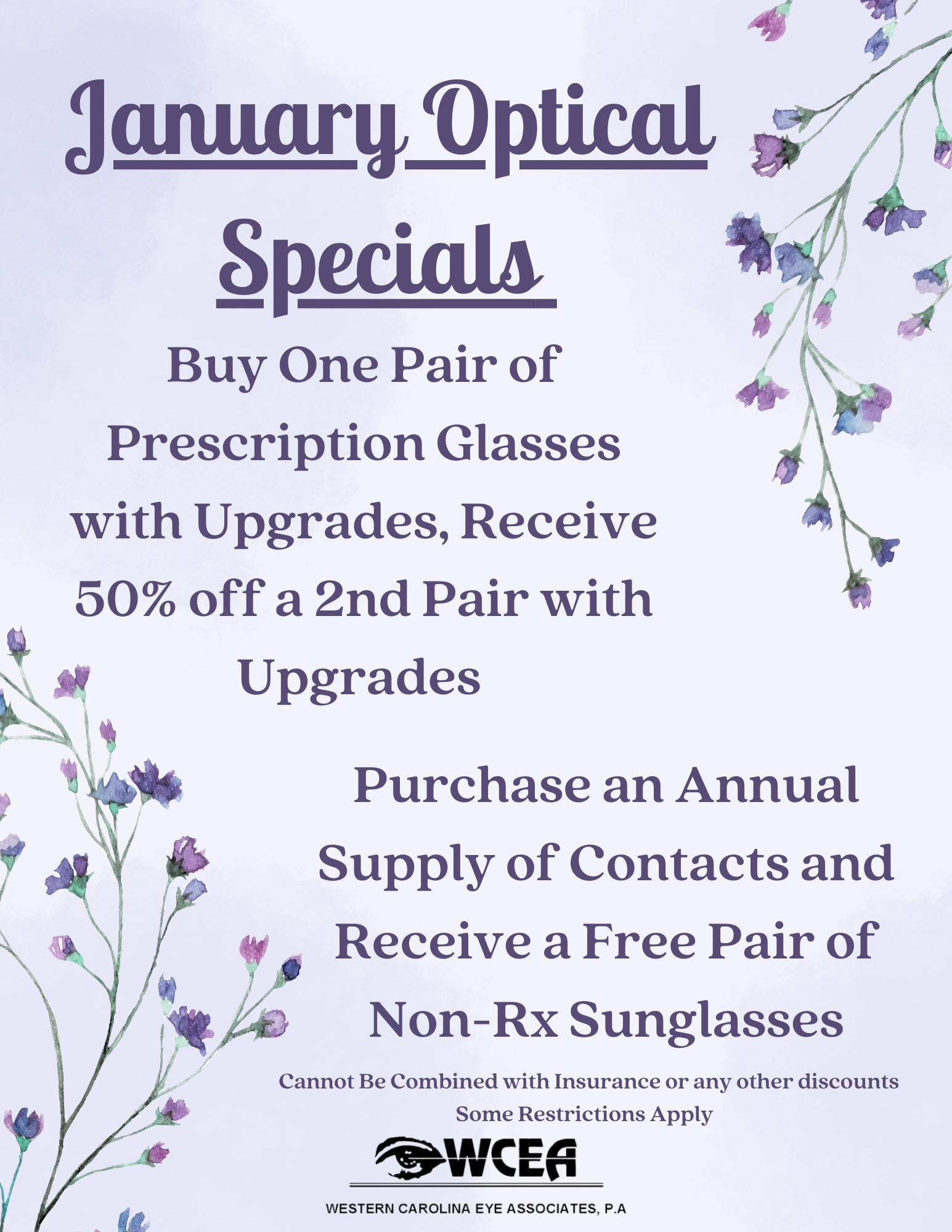 January Optical Specials 