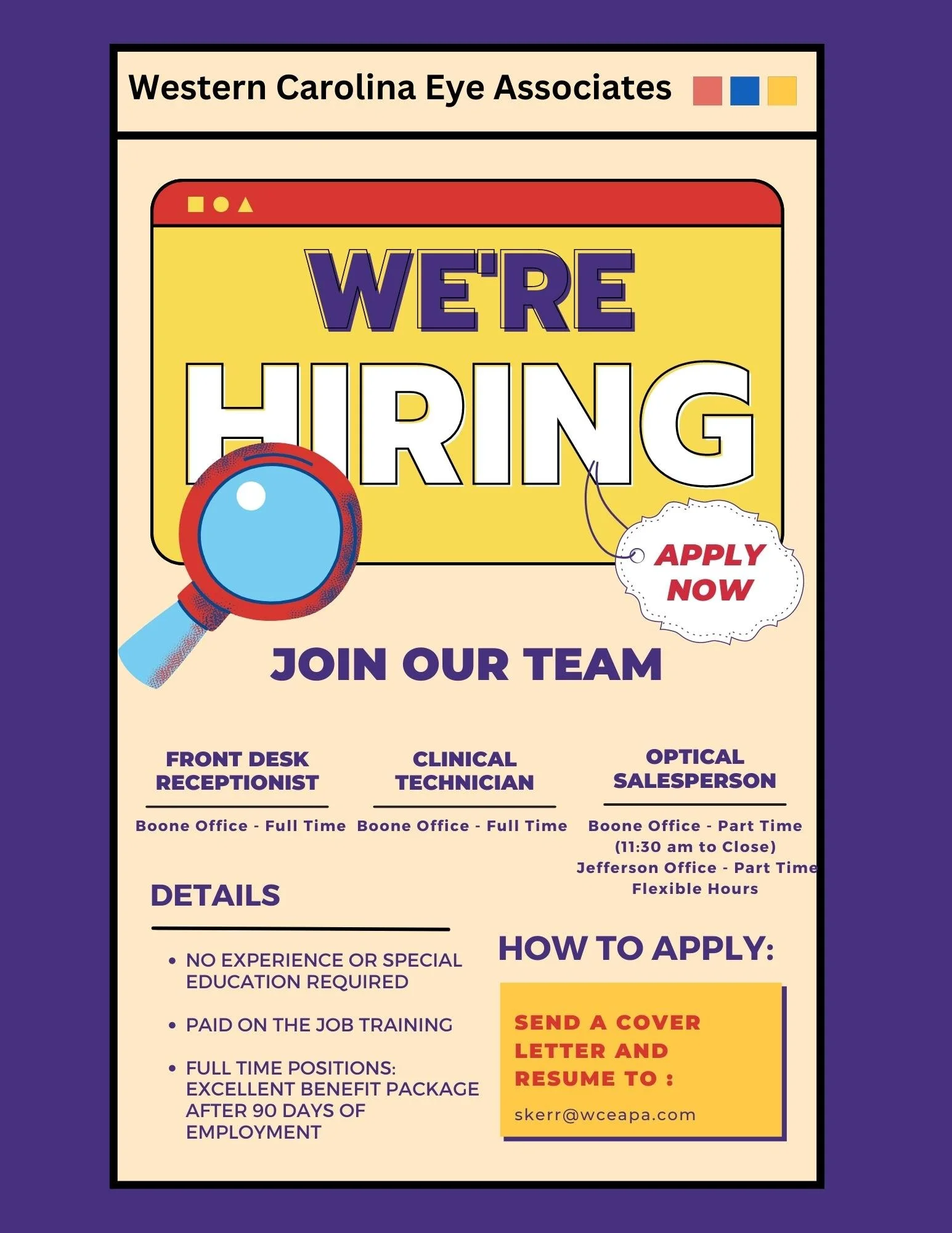 We're Hiring! 