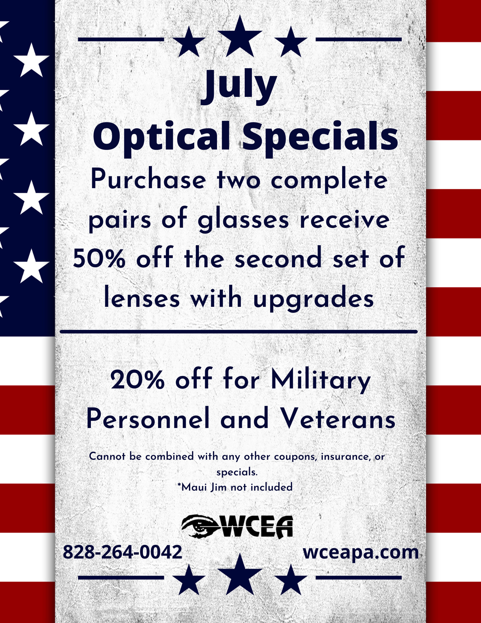 July Optical Specials 