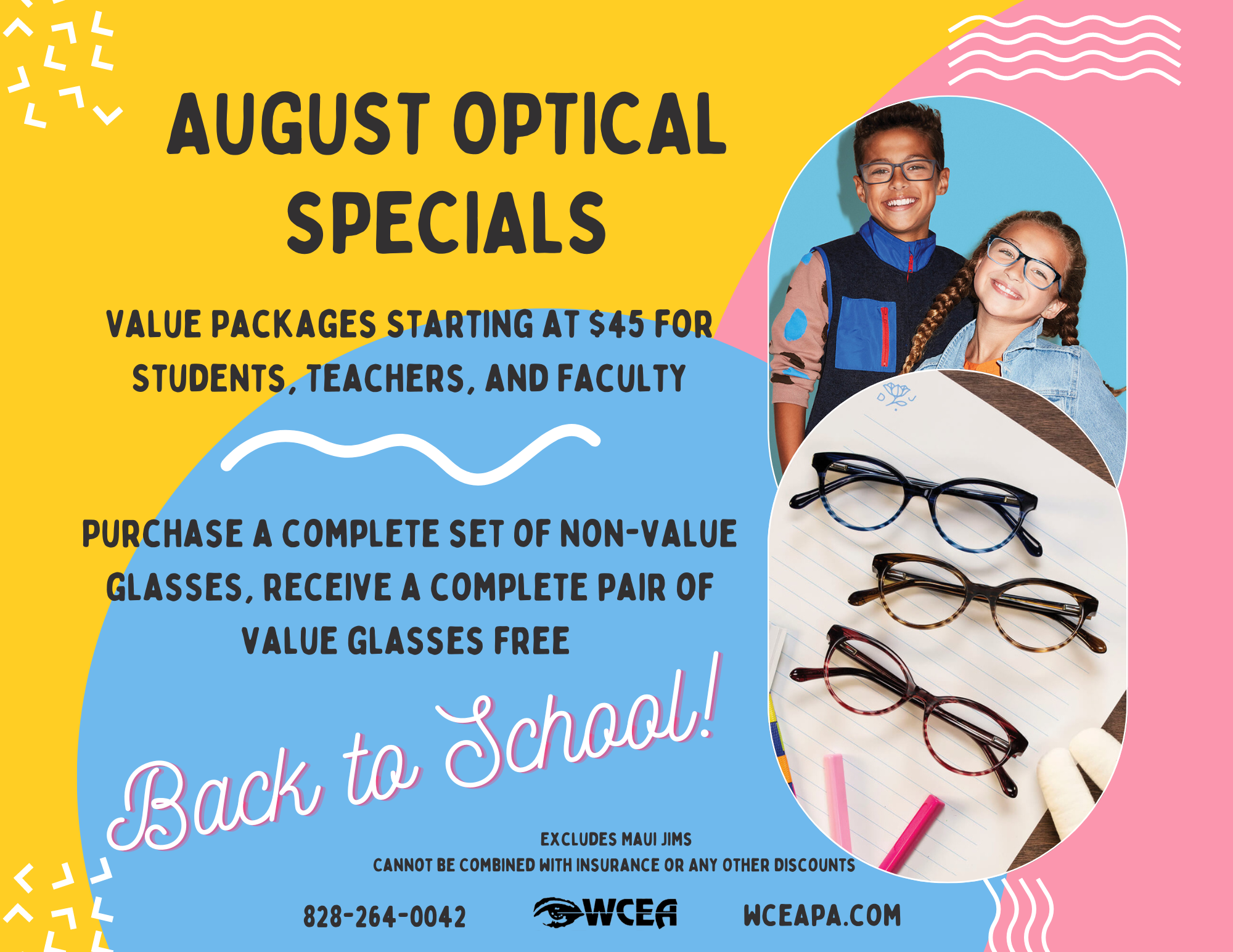 September Optical Specials