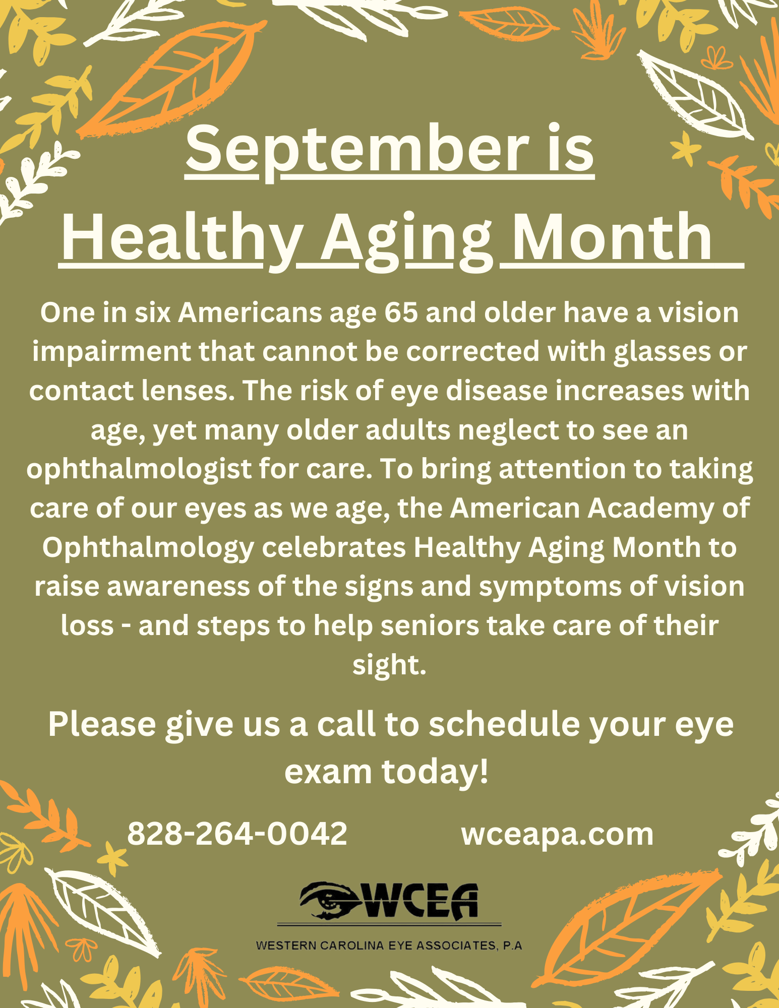 September is Healthy Aging Month 