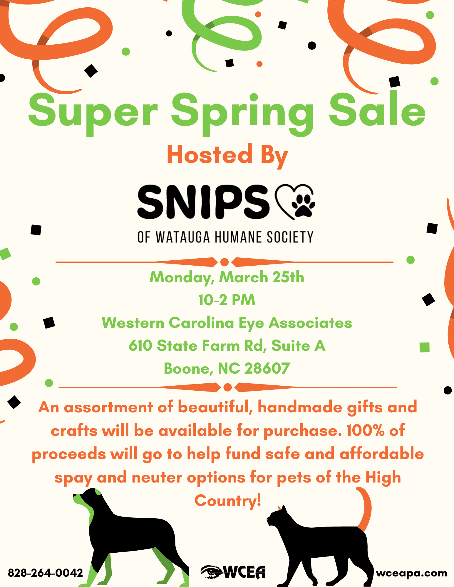 Save the Date for our Spring SNIPS Sale! 