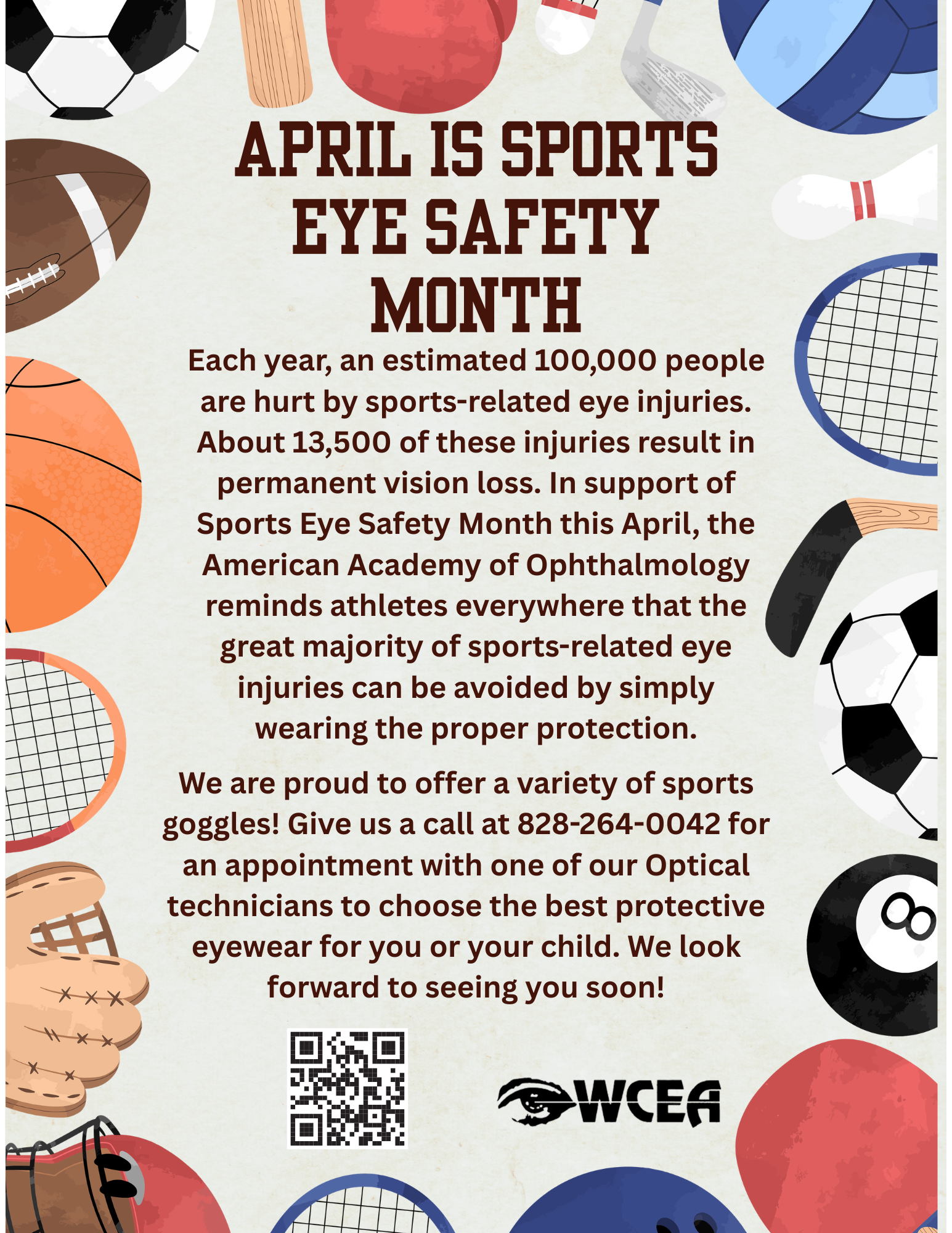 April is Sports Eye Safety Month