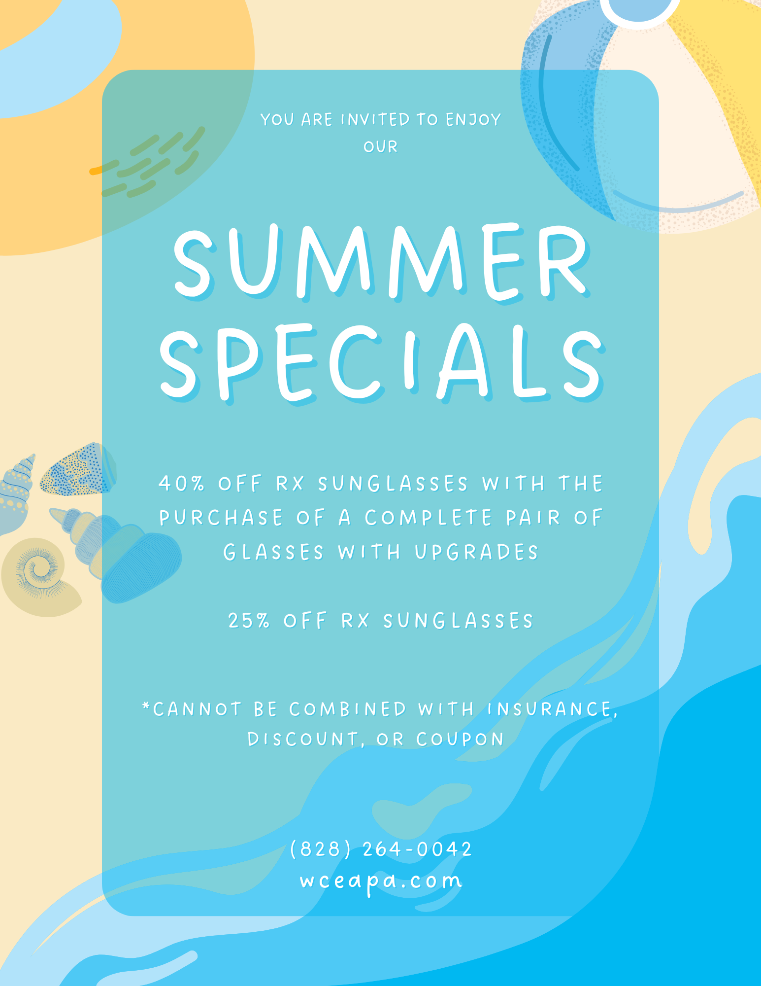 Summer Optical Specials