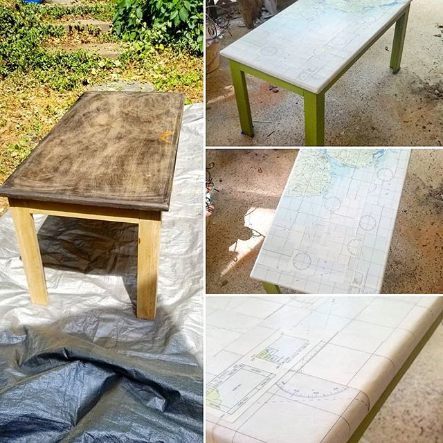 Recycled table + lil elbow grease = treasure!