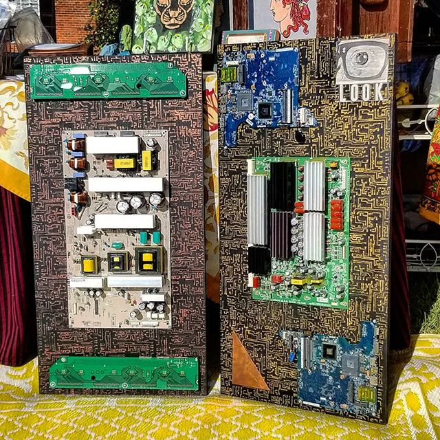 Recycled Motherboard Art